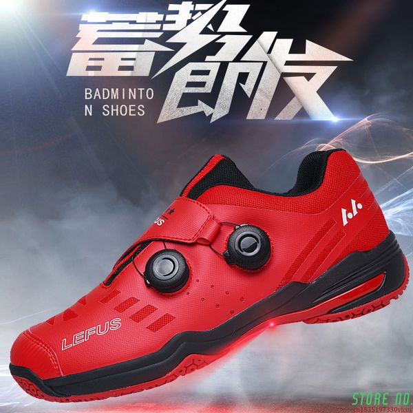 

dress shoes badminton tennis sports volleyball double rotating buckle automatic lace table training 230830, Black