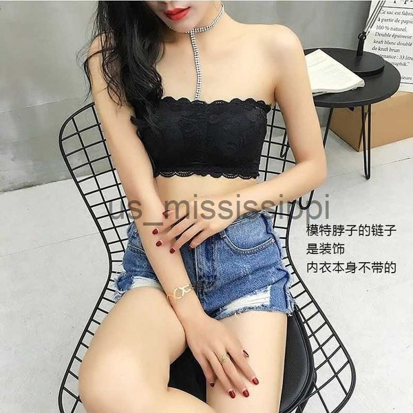 

other health beauty items summer chest wraps crop women's tube lace lingerie invisible push up bralette seamless strapless bra lady und