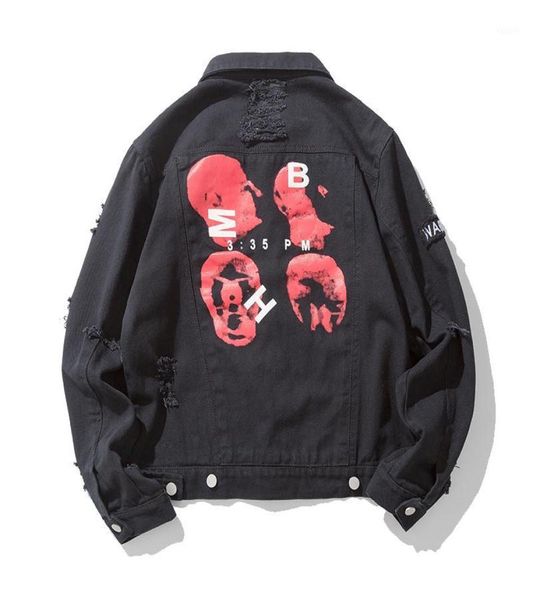 

men039s jackets men jeans jacket cotton denim coat and hip hop jean us size xsxxl17103448, Black;brown