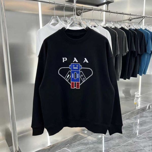 

crewneck sweaters men women sweatshirt designer mens sweater 5xl long sleeve t shirt 3d embroidery hoodie cotton sportswear warm pullover co, Black