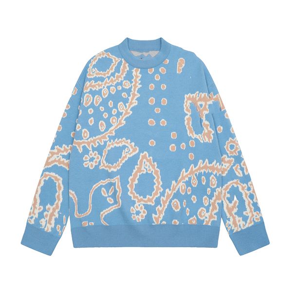 

fashion men's sweater 2023 rhudeis luxury designer vintage decoration pullover letter logo men's and women's casual cardigan, White;black