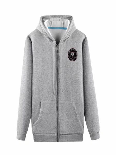 

mls inter miami cf fullzip hooded jacket soccer training jacket men football hoodie pullover jacket soccer sweatshirt men039s 1494570, Black;brown
