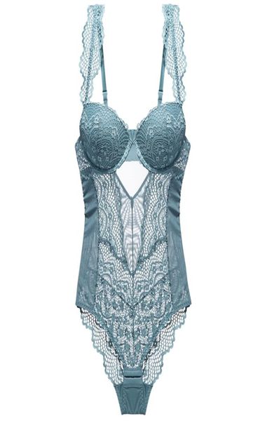 

lingerie lace bodysuit for women padded cup floral pattern underwire 4 colours cotton crotch women039s underwear 2205131760164, Red;black