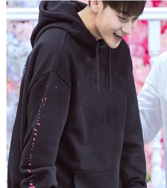 

black pentacle hoodie men women graphic skateboard hoodies hooded oversized sweatshirt hip hop streetwear pullover 959506
