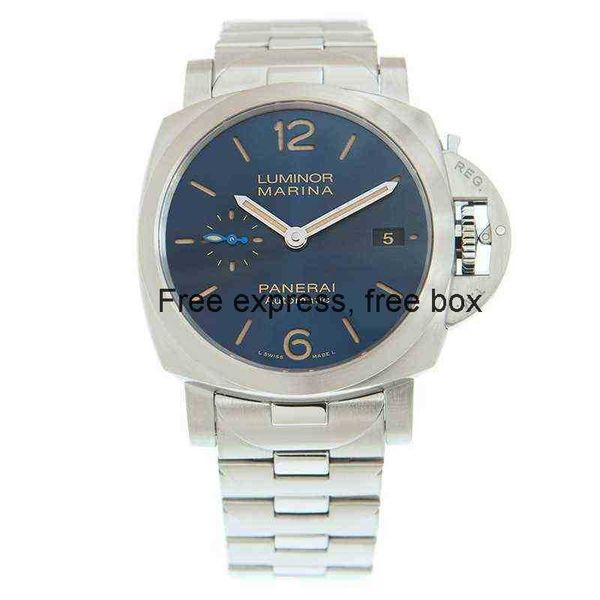 

superclone vs luxury watches for mens mechanical wristwatch panai series 42mm fine steel men's pam01028 designer, Slivery;brown