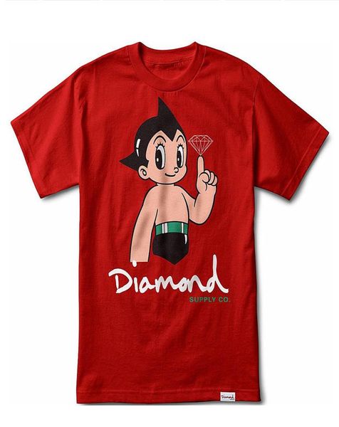

diamond supply co x astro boy men039s t shirt red tee clothing4577454, White;black
