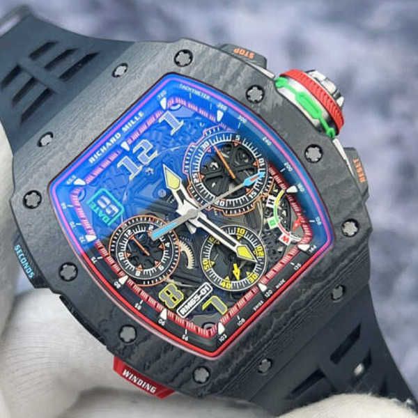 

richardmille mechanical wrist watch rm series watch pilot wristwatches rm6501 rose gold modified ntpt material timing function automatic mec