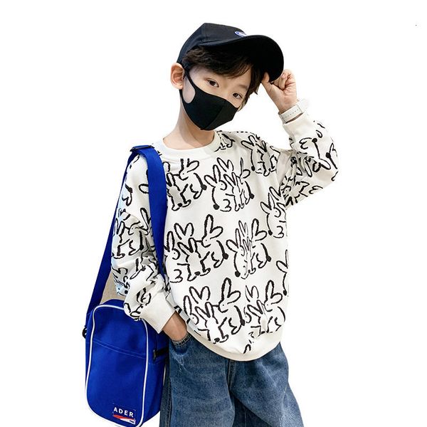 

hoodies sweatshirts children 's boys sweatshirt spring autumn arrival cartoon pattern long sleeve clothes cotton casual 230830, Black