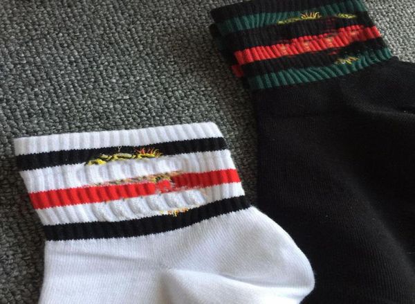 

design animal head couple socks gift box 100 cotton stripes hit color embroidered socks 4 pairs stockings casual stocking with bo2771732, Black