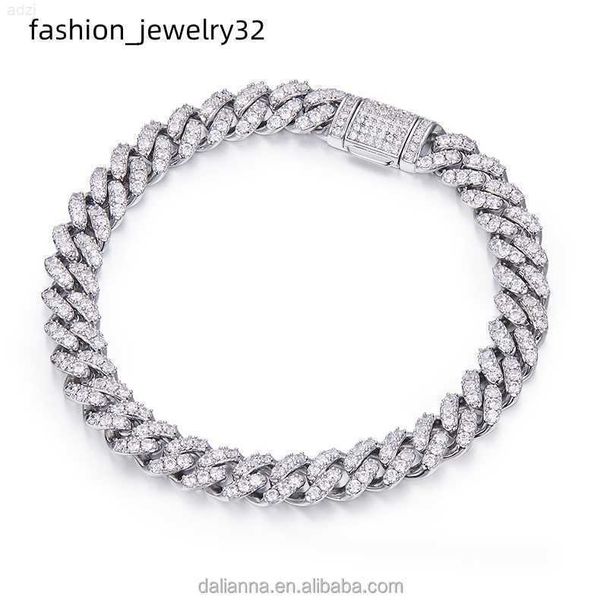 

wholesale price moissanite miami gold cuban chain necklace 925 sterling silver diamond moissanite 8mm cuban link chain