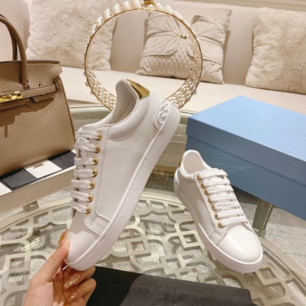 

designer casual shoes leather lace up oversized sneakers platform women men flat white black 0826