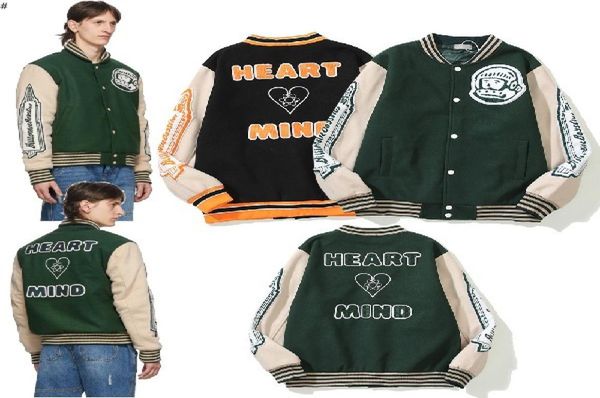 

2021 bbc billions youth club naut wool woolen embroidery baseball uniform men's heartmind jacket jacket c7062 3691201079, Black