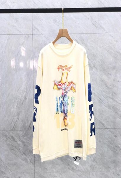 

22fw spring summer usa collaborate jesus tee high street inside out long sleeve logo women mens fashion cotton tshirts t shirt2501751, Black;brown