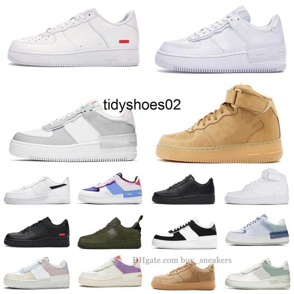 

running shoes sneakers shoes white university blue fashion designers x 1 low forces mca 2022 mens air one des chaussures off casual shoes, Black