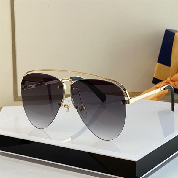

grease pilot sunglasses for women rimless gold grey shaded glasses sunnies gafas de sol summer shades occhiali da sole uv eyewear207w, White;black