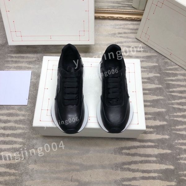 

2023 new designers casual shoes women travel leather lace-up sneaker cowhide fashion lady flat designer running trainers letters shoe sneake, Black