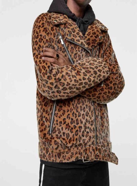 

men039s animal print jacket coat01234567891011125978283, Black;brown