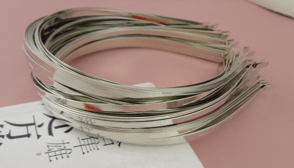 

50pcs 5mm silver finish plain metal hair headbands with bend tips for diy kids hair accessories 5mm regular metal hairbands5146027