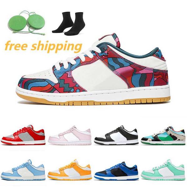 

og 2022 parra sb low abstract art og unlv pink red white black laser orange green glow dusty skateboard olive women mens sneakers