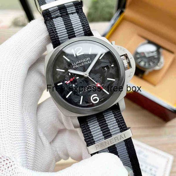 

limited edition vs carbon fiber ceramic paneraisswatch panarai men's watch fine steel 316 calf leather mineral scratch proof mirror, Slivery;brown