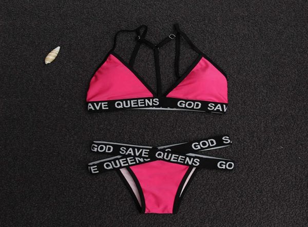 

swimwear swimsuit by the sea women039s letter bikini sexy015648865, White;black