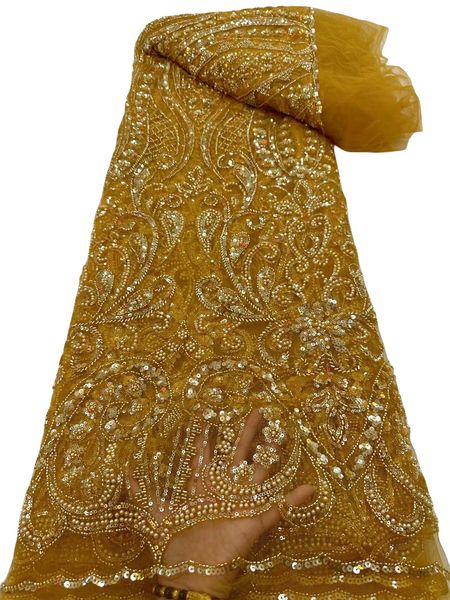 

tulle lace fabric with sequins african women wedding dress sewing beaded french net clothing 2023 nigerian female evening dinner textile gow, Black;white