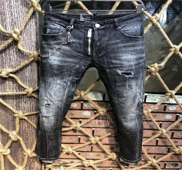 

d2 ss20 new arrival designer men denim cool guy jeans embroidery pants fashion holes trousers i xyd #1 xnv uareds 2s s4421021, Blue