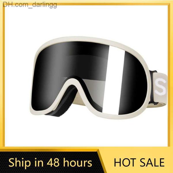 

ski goggles skiski goggles for men and women single snowboard goggles children's myopia goggles lightweight helmet skiing gear set. q23