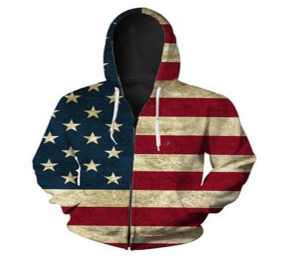 

release fashion men women jacket coat long sleeve with autumn sports flag 3d print zipper hoodies clothes plus size rlm0196963009, Black