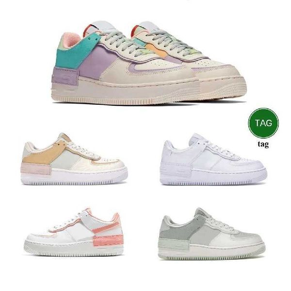 

men women af1 shadow platform casual shoes forces 1 shadow designer shoe af1 low leather sneakers triple white pale ivory spruce aura amethy, Black