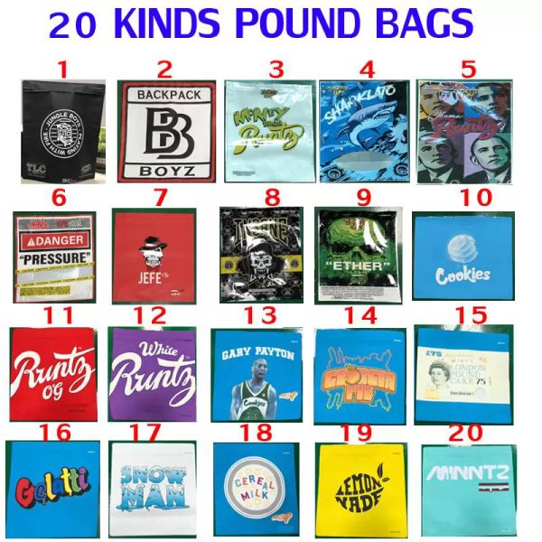 

1 lb pound mylar bag 16oz backpackboyz pressure sharklato money bagg smell proof packaging obama runtz package bags easy filling stand up