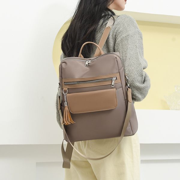 

women men backpack style genuine leather fashion casual bags small girl schoolbag business lapbackpack charging bagpack rucksack sport&outdo
