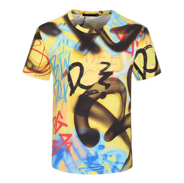 

designer of luxury t-shirt brand t shirt clothing spray letter short sleeve spring summer tide men and women tee new2022#601, White;black