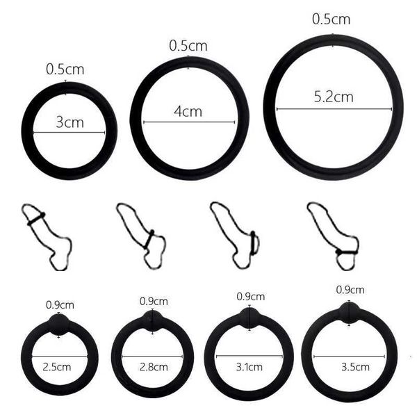 

toy massager silicone penis ring ejaculation delay cock rings dick erection cockring male chastity toys for men lock sperm trainer