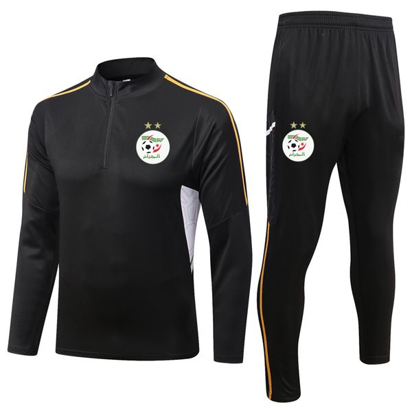 

2023 algeria soccer mens tracksuits jogger sportswear sets sports casual sweatershirts sweatpants winter football training suits weat kits, Gray