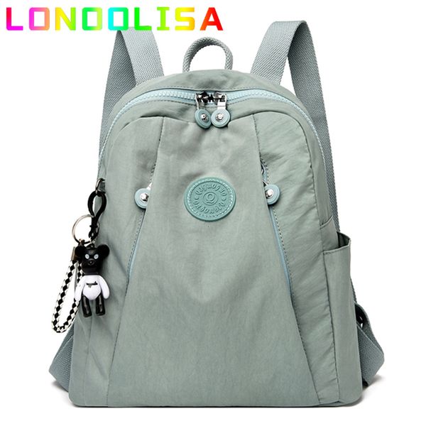 

backpack women's backpack large capacity casual travel bagpack for teenage girl nylon cloth rucksack school bookbag mochilas 230301