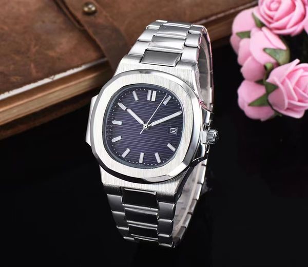 

2023 new designer quartz high-quality wechat business men's watch, Slivery;brown