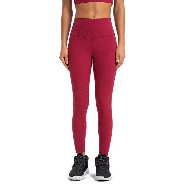 

2023 lycra fabric solid color women yoga pants high waist sports gym wear leggings elastic fitness lady outdoor sports trousers leggings l36, Black;white