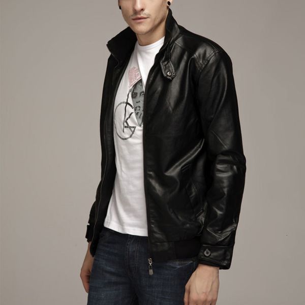 

men's leather faux leather motorcycle black leather jacket men men's leather jackets jaqueta de couro masculina clothes mens leath
