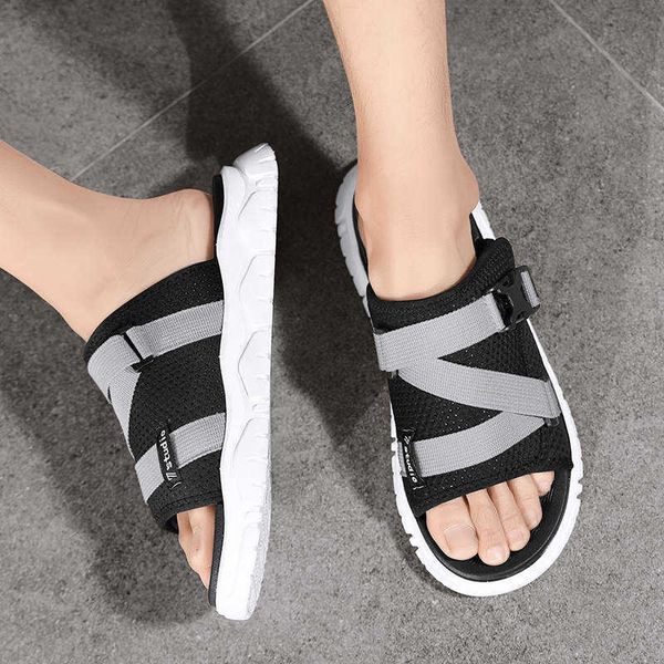 

sandals mesh heeled sandals height increases orthopedic slippers leisure men's shoes 2023 tracking summer sneakers for men house tennis, Black