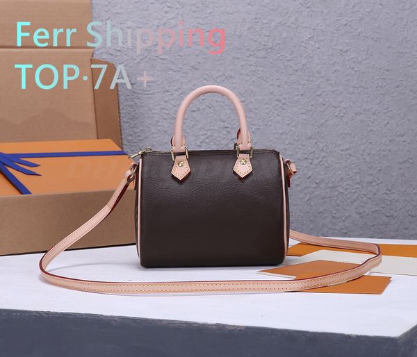 

designer luxury womens bag nano speedy handbags m61252 m61251 m41112 m41113 fashion vintage boston bag single shoulder bag messenger bag 7a