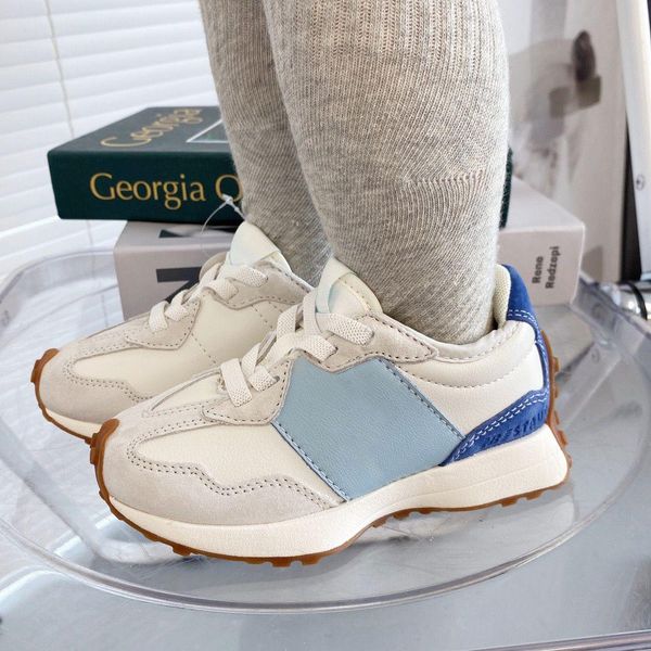 

nb 327 kids designer shoes boys girls running shoe children toddlers infants authentic sneakers baby trainers outdoor sports sneakerji6r, Black