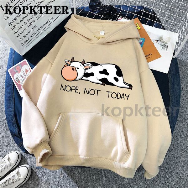 

womens hoodies sweatshirts spring winter pullovers hoodie i just really like cows hip hop streetwear 230301, Black