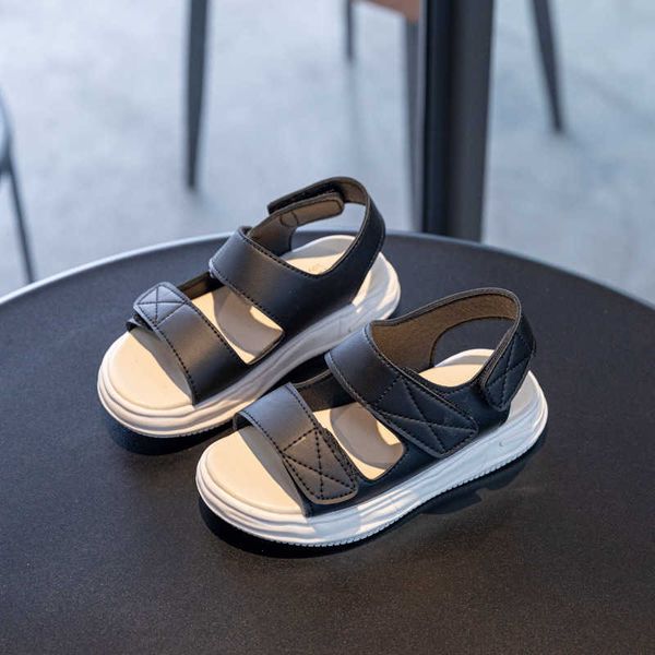 

sandals children's sports sandals summer 2023 soft bottom comfortable boys and girls baby beach shoes l230301, Black;red