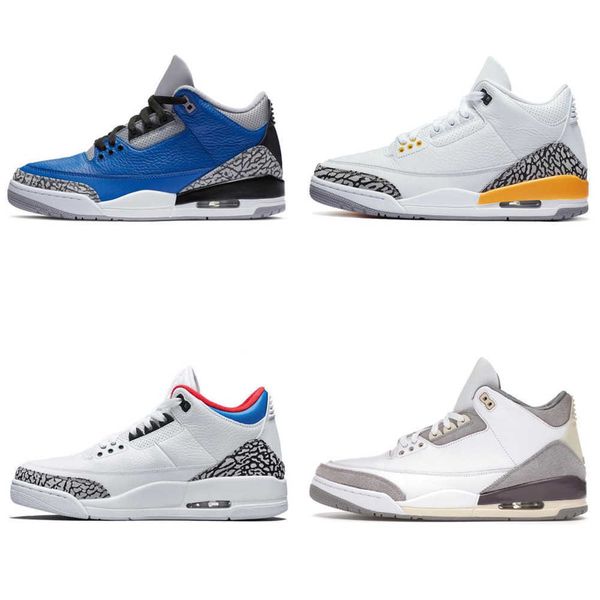 

jumpman 3 mens basketball shoes 3s dark mocha muslin kumquat cardinal red white cement racer blue fragment unc cool grey georgetown sneakers