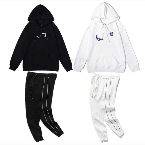 

001 luxurious men's and women's hoodies embroidery technology brand luxury designer hoodie sportswear sweatshirt fashion tracksuit, Black