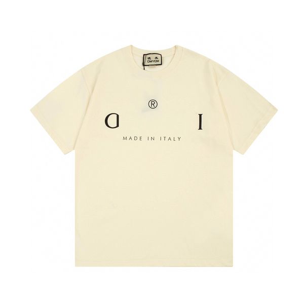 

duyou oversize t shirt with vintage jersey wash letters 100% cotton t-shirt men casuals basic t-shirts women quality classical dy8776, White;black