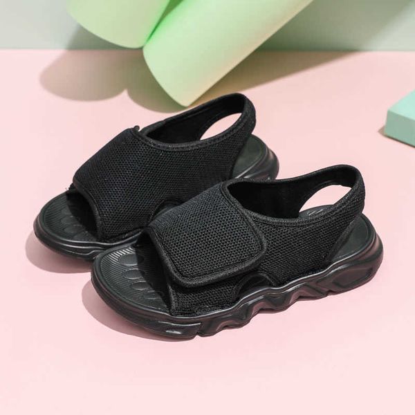 

sandals new products children's sandals boys beach shoes mesh girls sandals and slippers l230301, Black;red