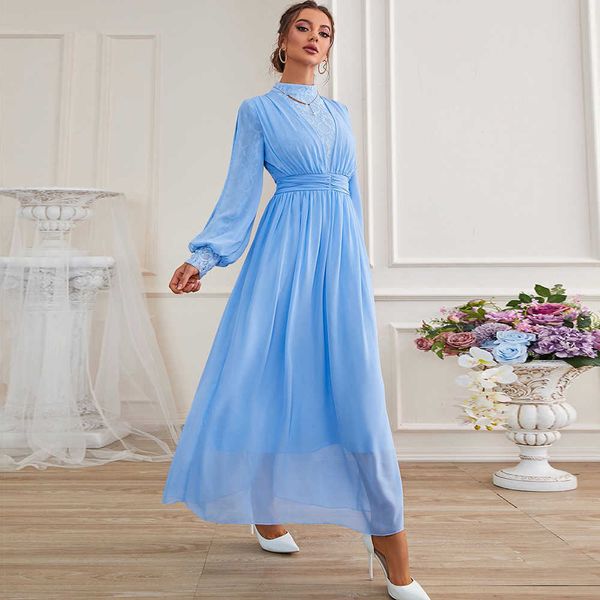 

women's casual dresses bx-2023949 women's 2023 round neck long-sleeve lace mh dresses, Black;gray