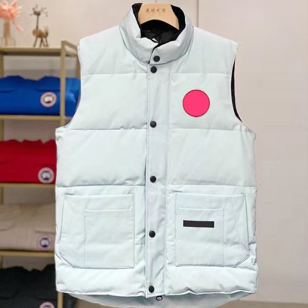 

high version big goose down jacket vest men's and women's couples waterproof vest thickened warm sleeveless korean version tide, Black;white